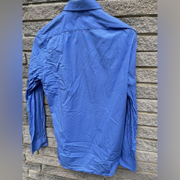 - Moschino Oxford Blue Dress Shirt long sleeve men’s Sz Large 41 - Picture 7 of 7